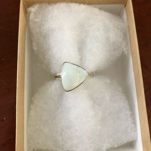 Bleached Blue Lace Agate Ring